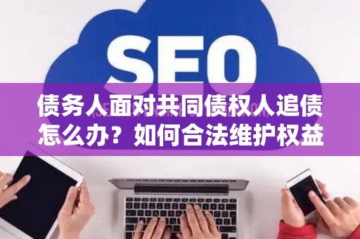债务人面对共同债权人追债怎么办？如何合法维护权益？